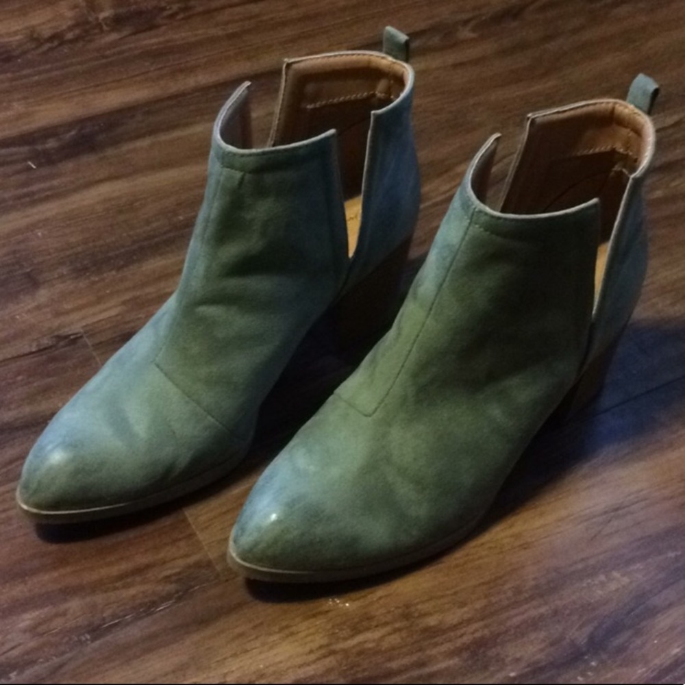 Olive green boots